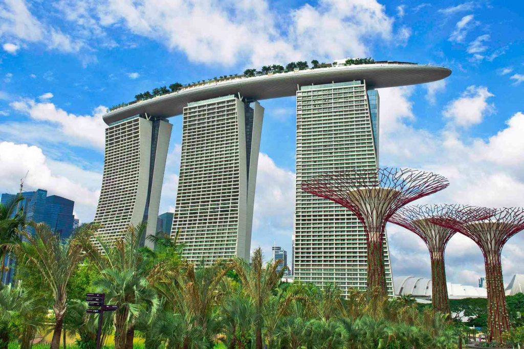 Marina Bay Sands and Supertree Grove at Gardens by the Bay, iconic landmarks highlighting top things to do in Singapore.